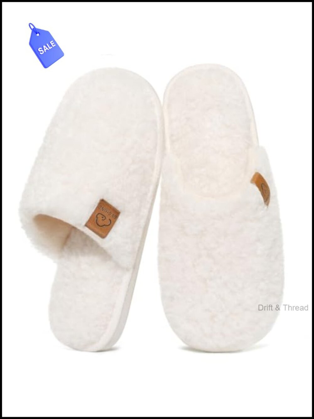Fuzzy Faux Fur Memory Foam House Slippers for Women Slip On Closed Toe